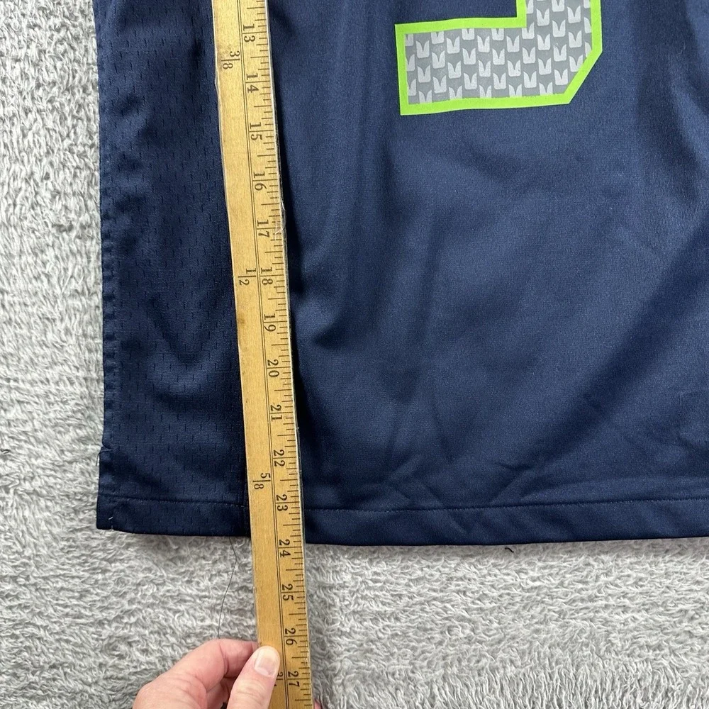 Seattle Seahawks Football Jersey Youth Medium‎ Nike NFL Wilson #3 On Field Blue